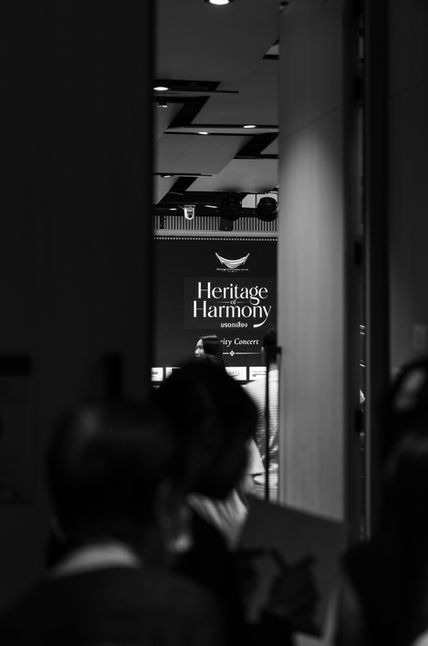 บรรยากาศก่อนเริ่มคอนเสิร์ต Heritage of Harmony